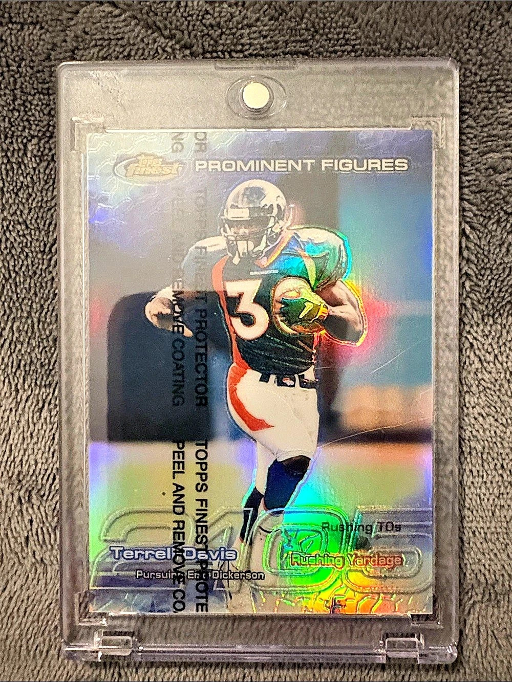 Topps 1999 Topps Finest Prominent Figures Terrell Davis 1999 Finest Refractor